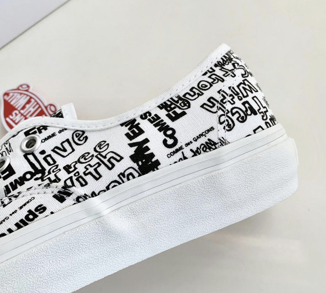 cdg vans graffiti